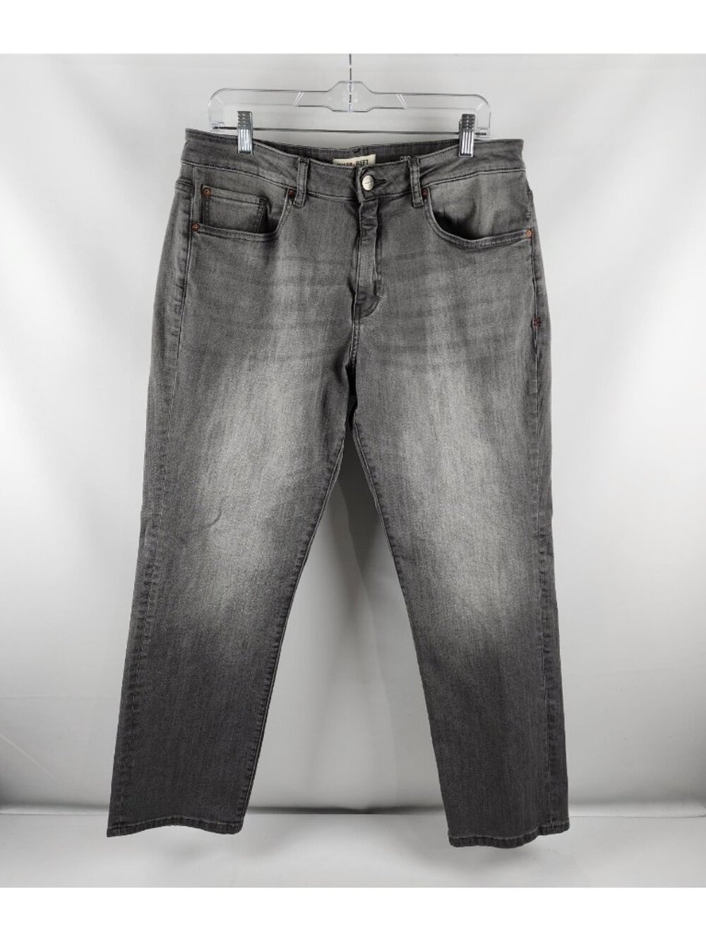 Warp + Weft Jeans Mens 35x29 Gray ORD Chicago Straight Denim